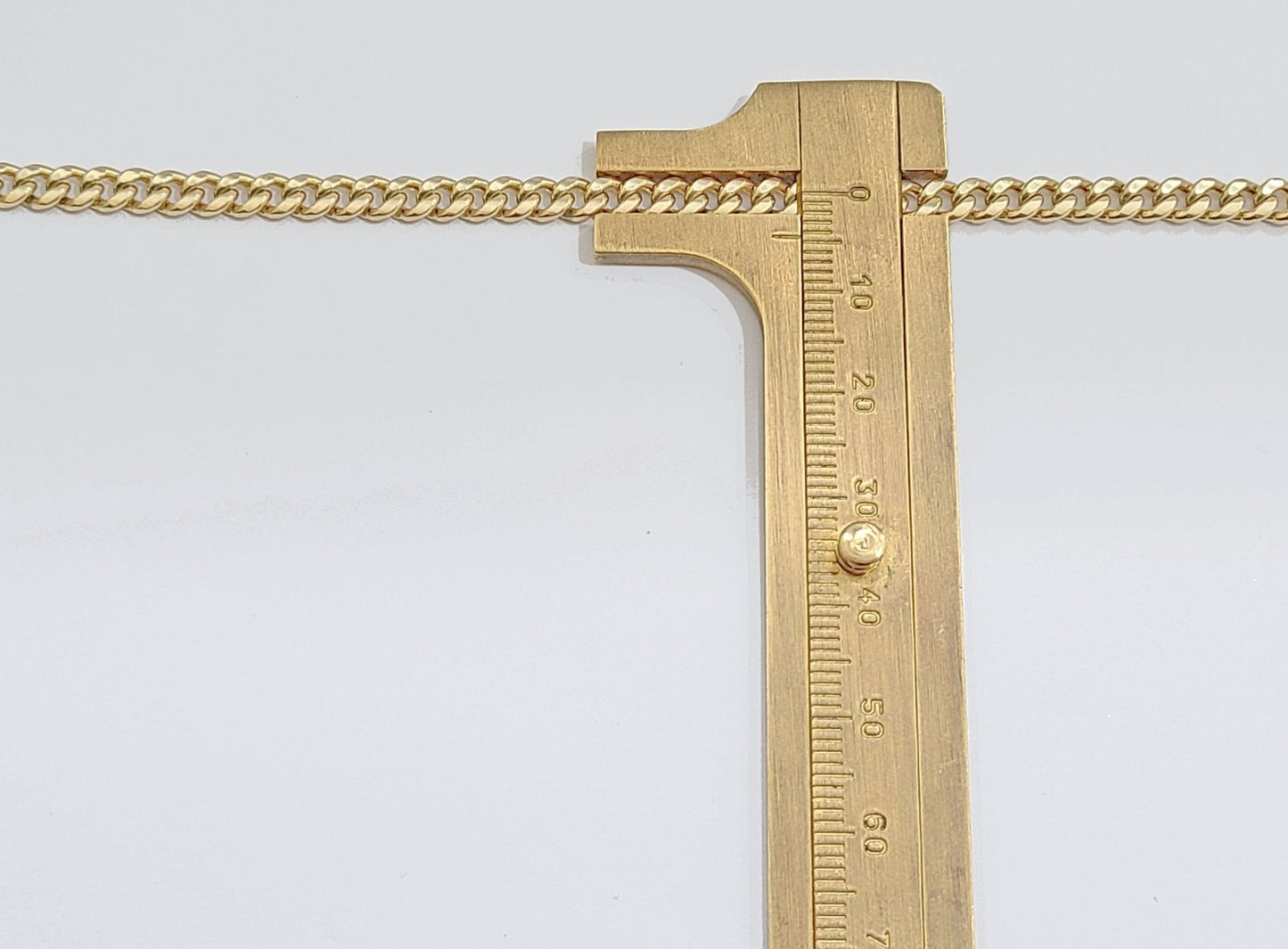 Real 10kt Yellow Gold Miami Cuban Link Chain 10k Necklace 24 Inches 4mm Box Lock - Reva Jeweler