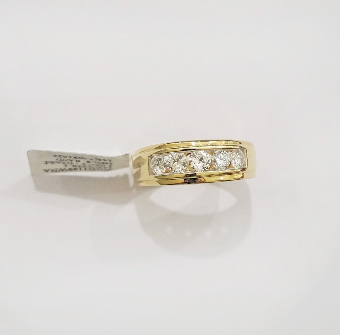 Real 14k Gold 1CT Natural Diamonds Band Mens Wedding Engagement Anniversary Ring - Reva Jeweler