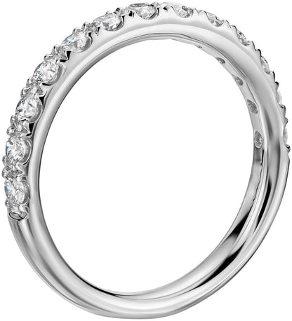 Real 14k Gold Ladies Diamond Ring 2CT Size 7 White Riviera Pavé Wedding Band - GoldenlinQ