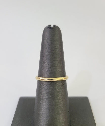 Real 14k Ring Wedding Band Yellow Gold Women Casual 14kt - GoldenlinQ