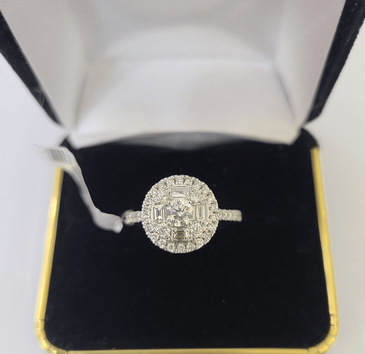 REAL 14k Rose Gold Diamond Ladies Ring Circular Shaped Women Engagement Wedding - Reva Jeweler