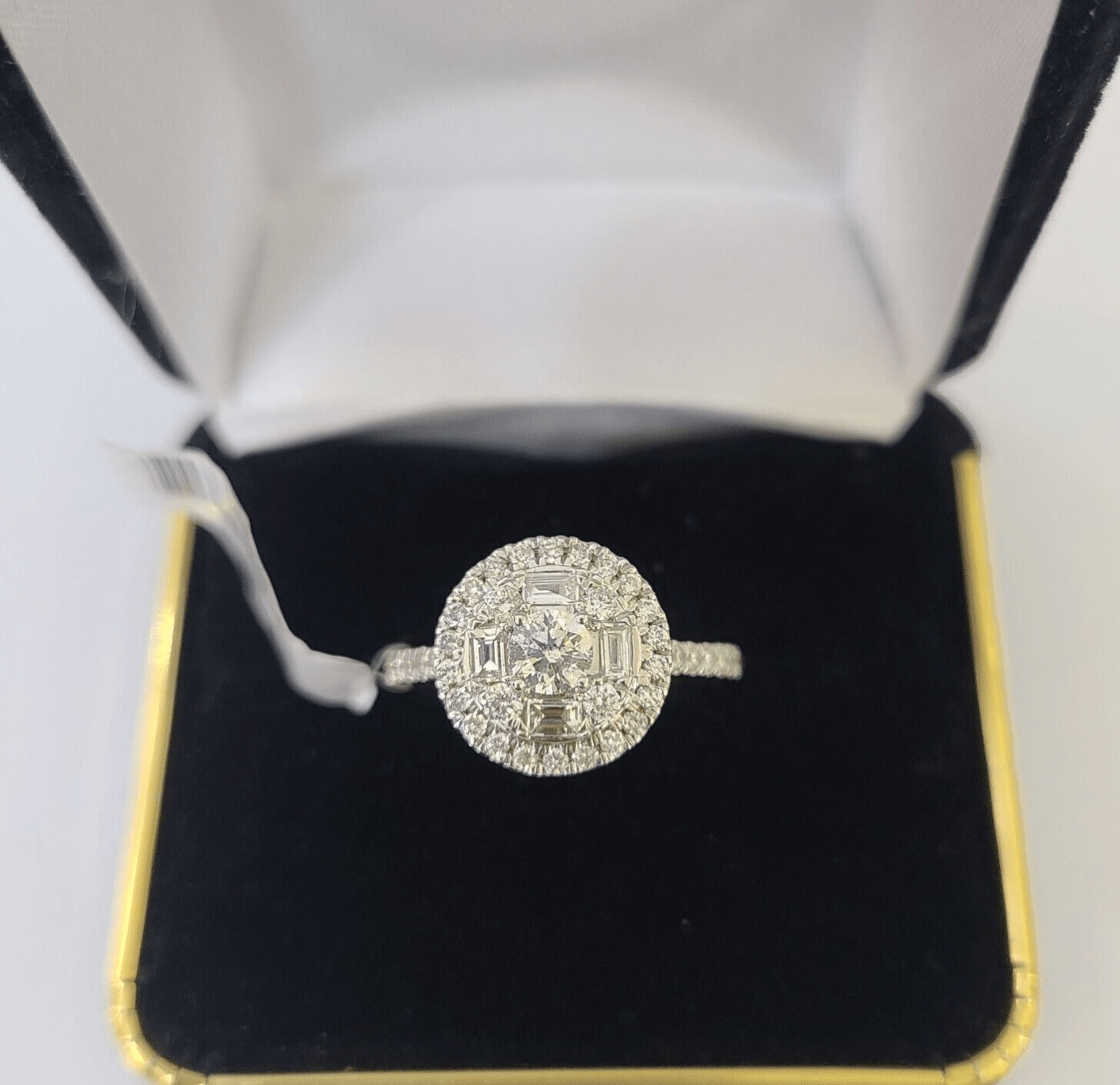 REAL 14k Rose Gold Diamond Ladies Ring Circular Shaped Women Engagement Wedding - Reva Jeweler