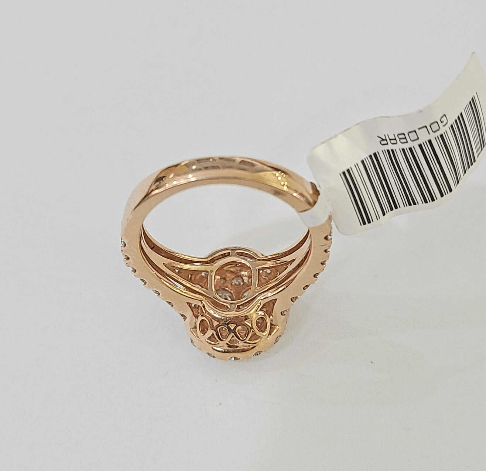 REAL 14k Rose Gold Diamond Ladies Ring Oval Shape Women Engagement Wedding - Reva Jeweler