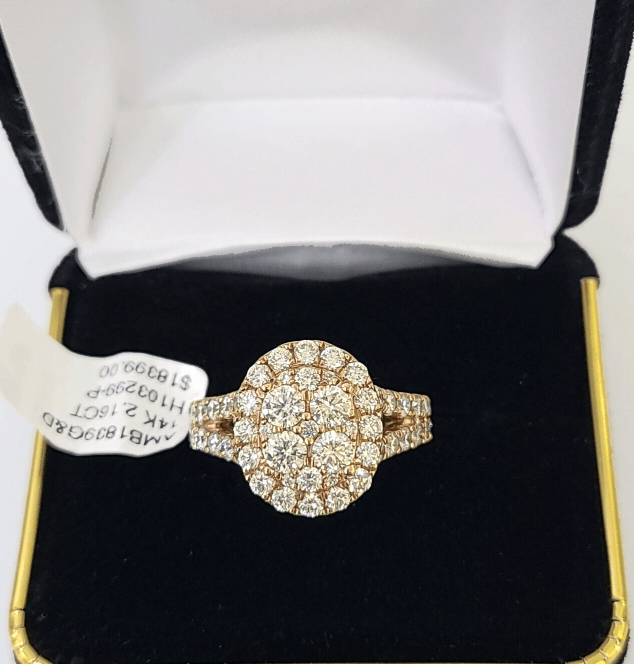 REAL 14k Rose Gold Diamond Ladies Ring Oval Shape Women Engagement Wedding - Reva Jeweler