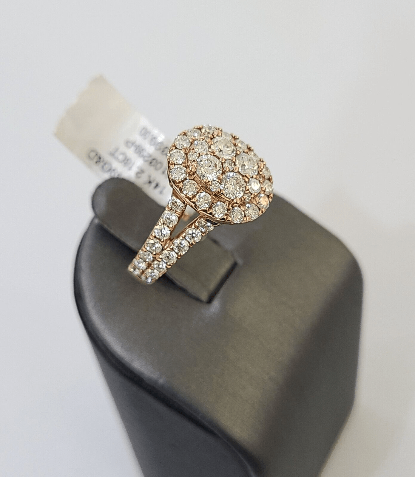 REAL 14k Rose Gold Diamond Ladies Ring Oval Shape Women Engagement Wedding - Reva Jeweler