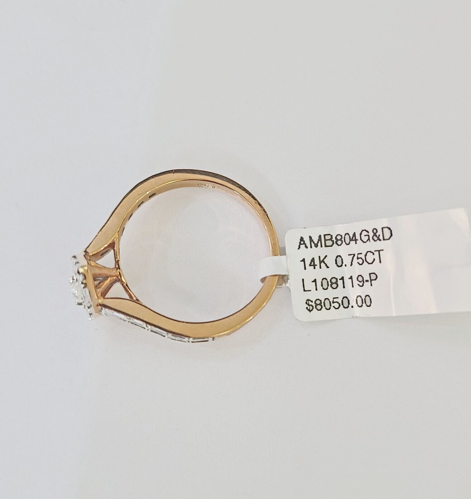 REAL 14k Rose Gold Diamond Ladies Ring Pear Shaped Women Engagement Wedding - Reva Jeweler