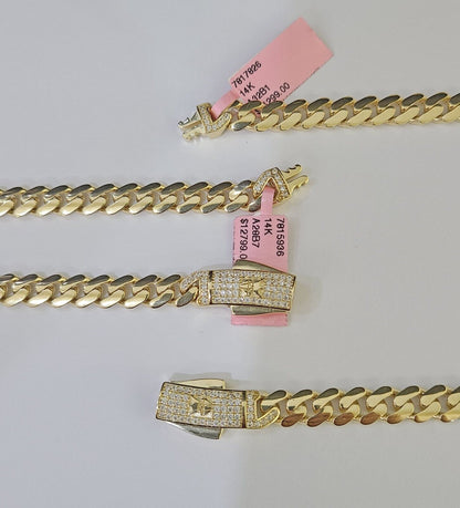 Real 14k Royal Monaco Link Chain 7mm 20-26 inches Yellow Gold Genuine
