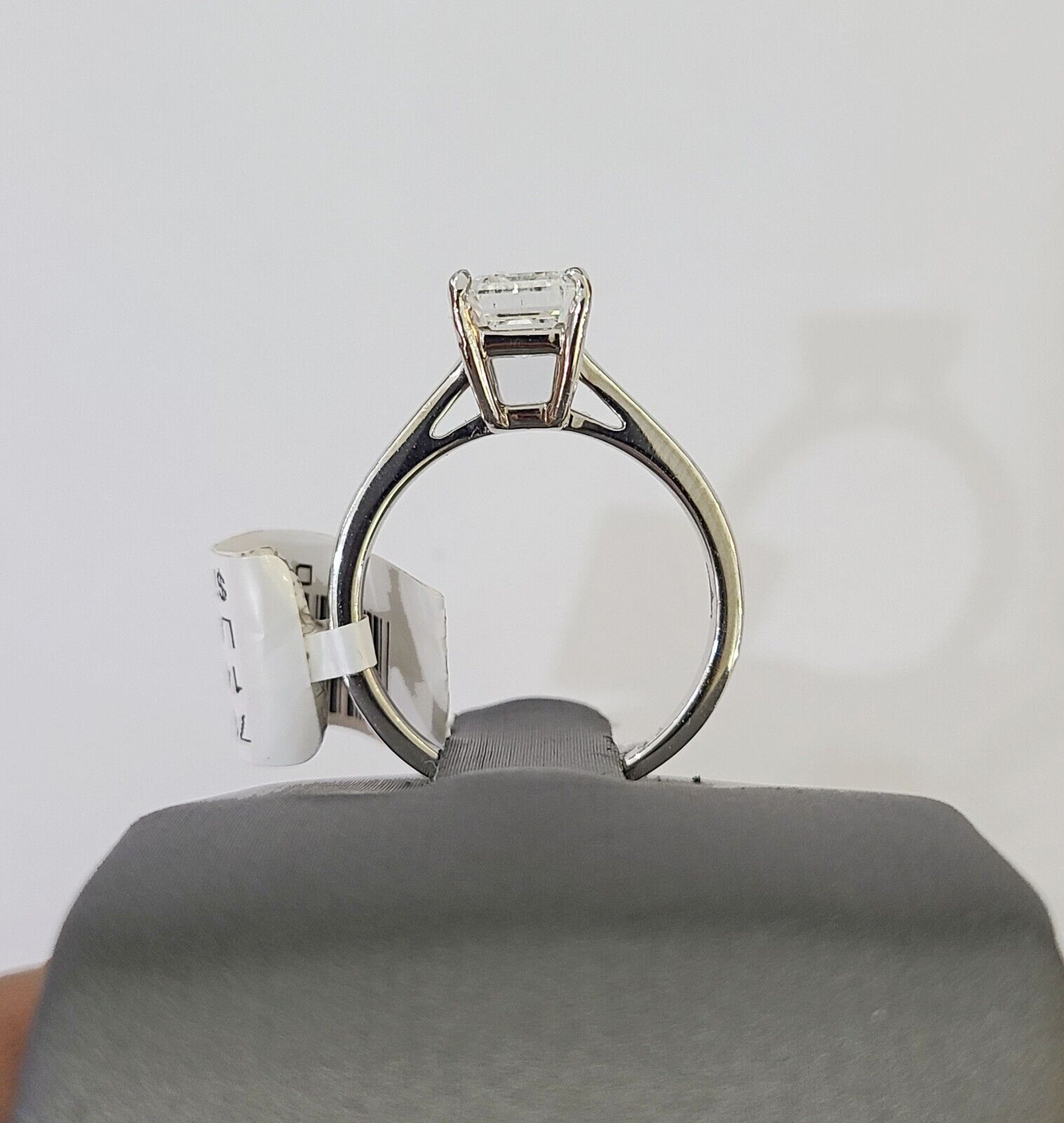 REAL 14k White Gold Diamond Ring Lab Created Ladies Wedding Engagement Genuine - Reva Jeweler