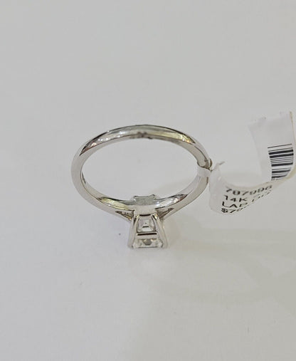 REAL 14k White Gold Diamond Ring Lab Created Ladies Wedding Engagement Genuine - Reva Jeweler