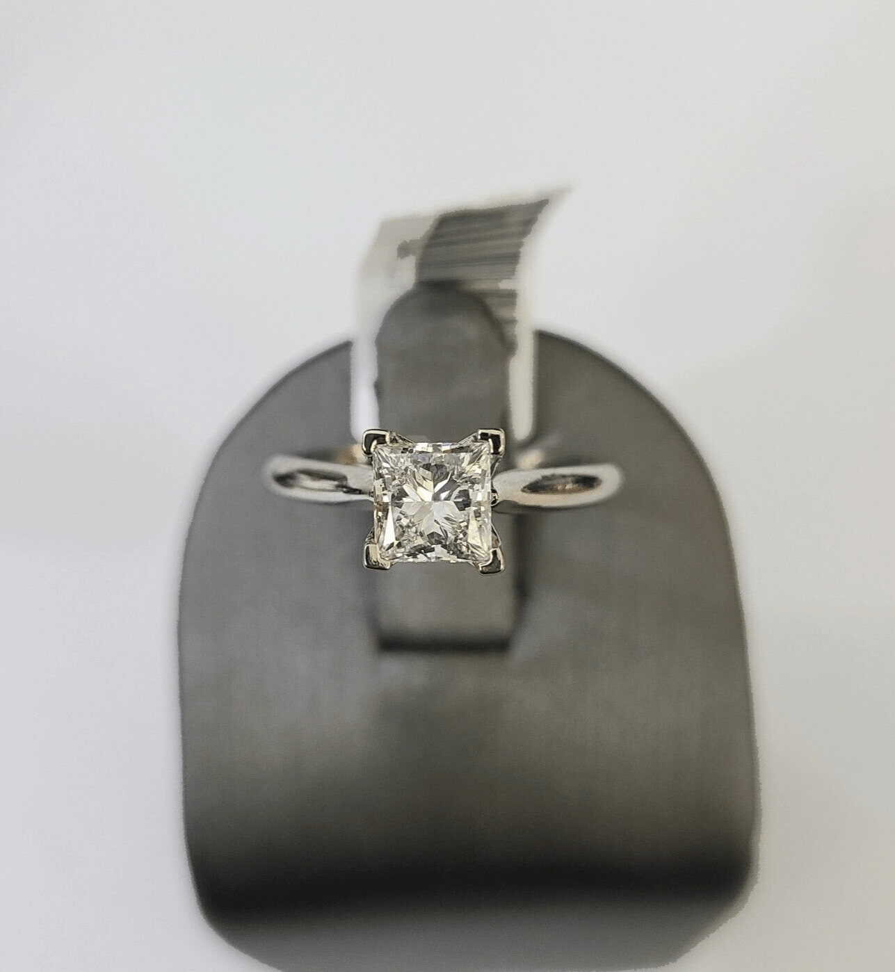 REAL 14k White Gold Diamond Ring Lab Created Ladies Wedding Engagement Genuine - Reva Jeweler