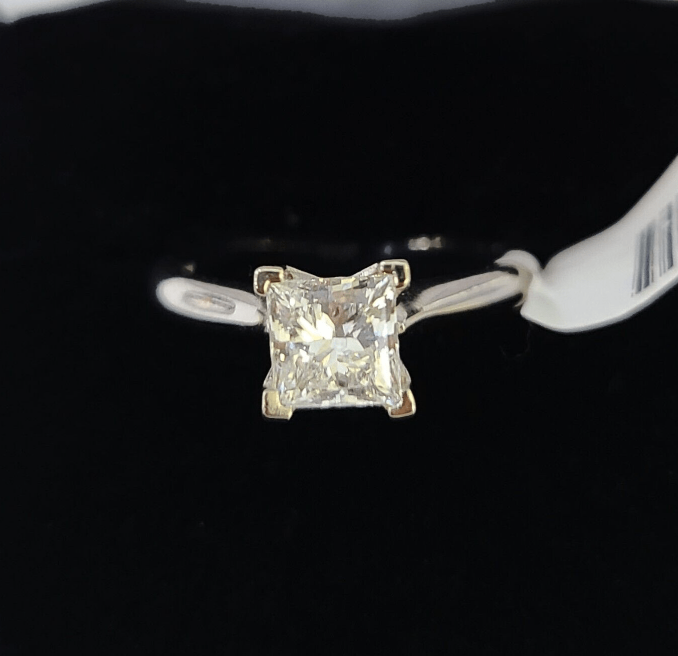 REAL 14k White Gold Diamond Ring Lab Created Ladies Wedding Engagement Genuine - Reva Jeweler
