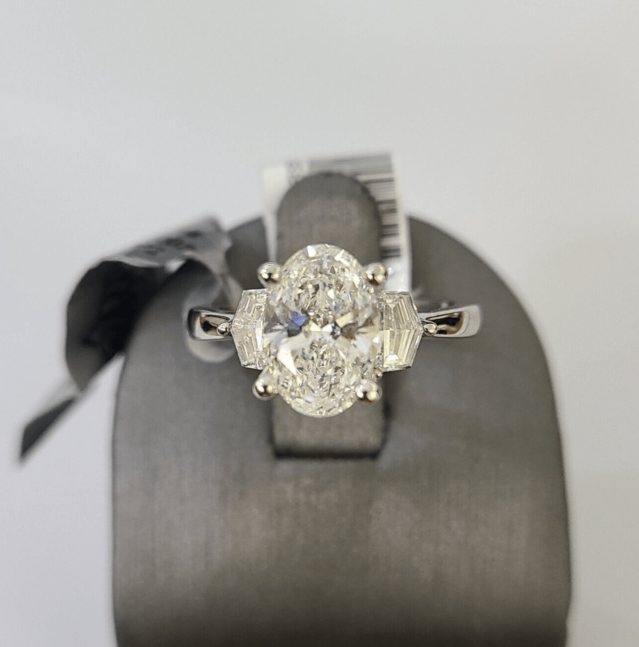 REAL 14k White Gold Diamond Ring Lab Created Ladies Wedding Engagement Genuine - Reva Jeweler