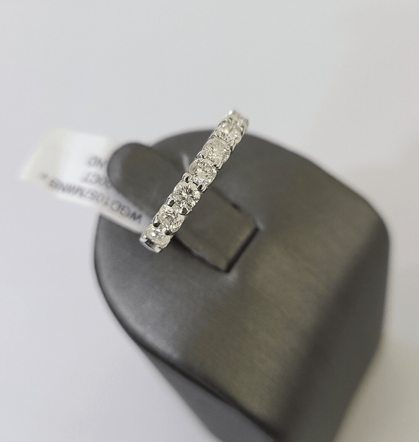 REAL 14k White Gold Diamond Ring Ladies Wedding Engagement Genuine - Reva Jeweler