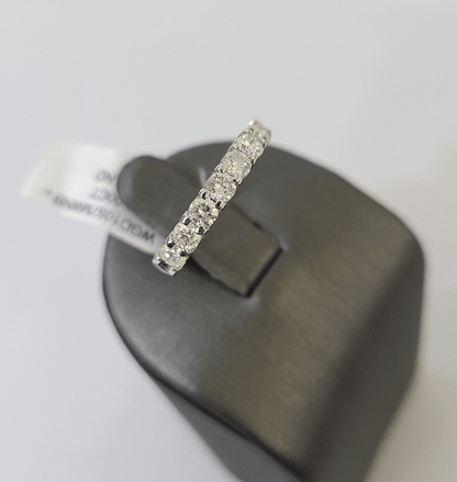REAL 14k White Gold Diamond Ring Ladies Wedding Engagement Genuine - Reva Jeweler