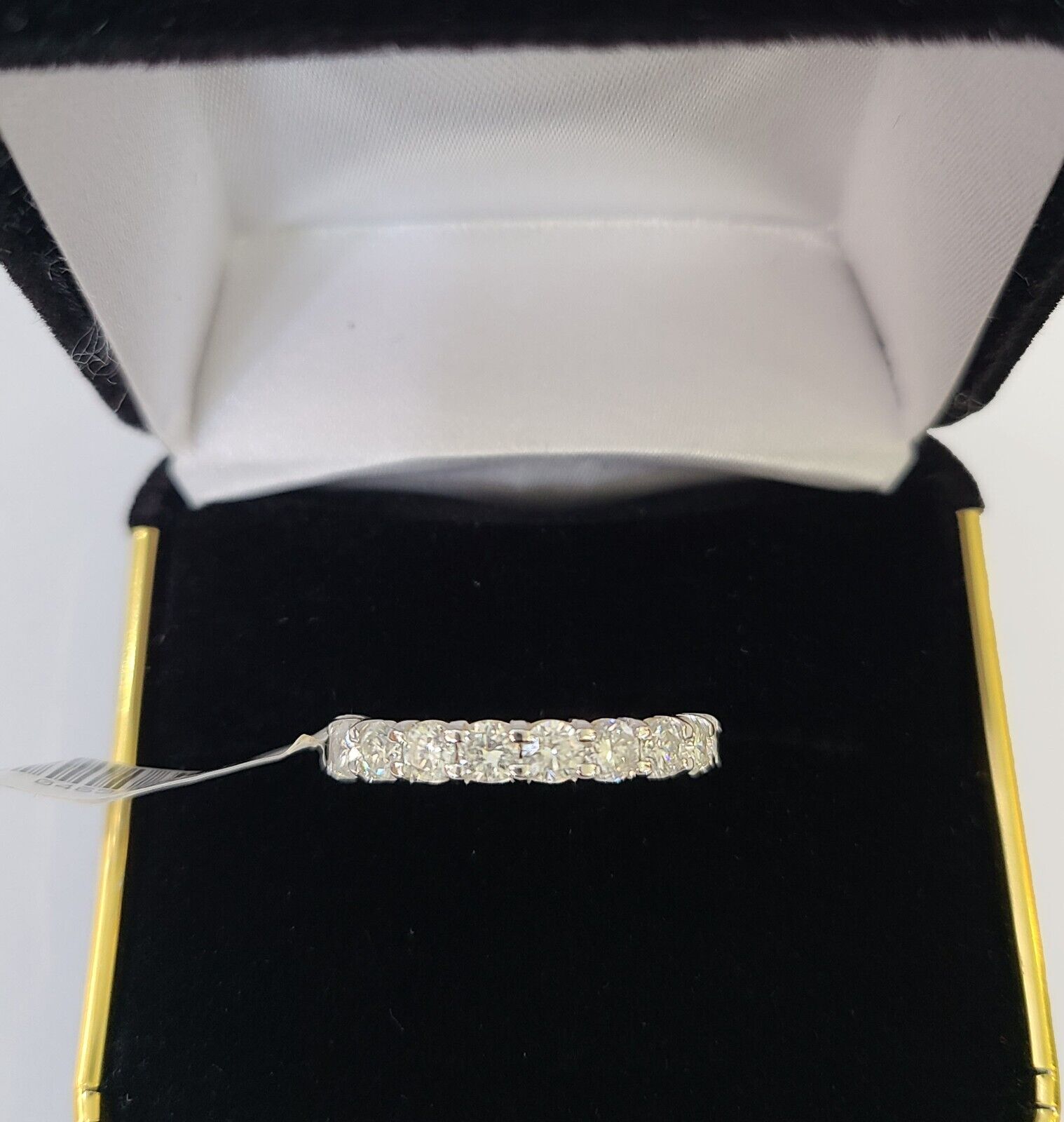 REAL 14k White Gold Diamond Ring Ladies Wedding Engagement Genuine - Reva Jeweler