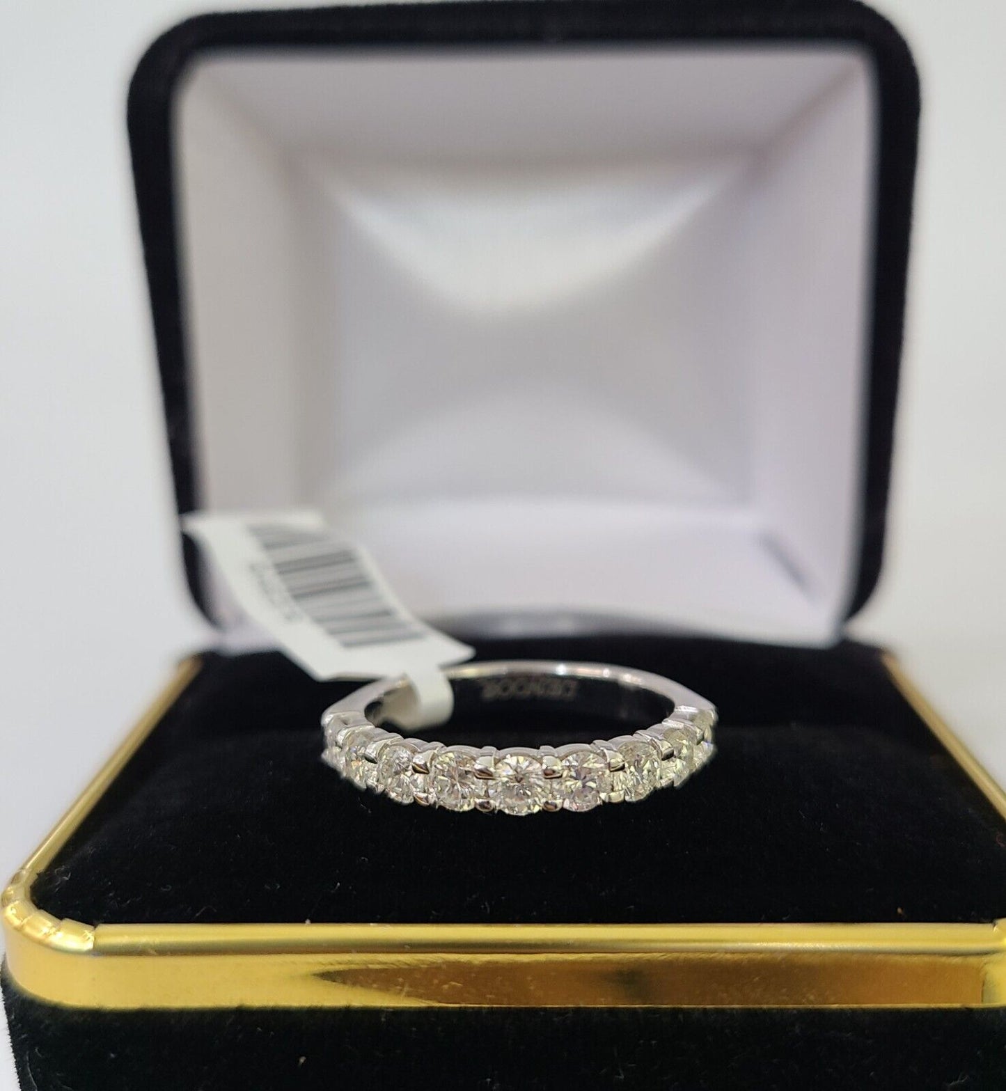 REAL 14k White Gold Diamond Ring Ladies Wedding Engagement Genuine - Reva Jeweler