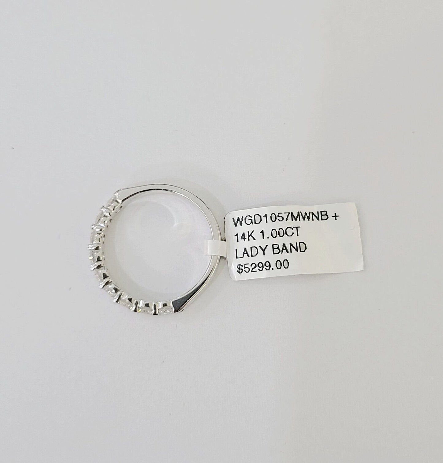 REAL 14k White Gold Diamond Ring Ladies Wedding Engagement Genuine - Reva Jeweler