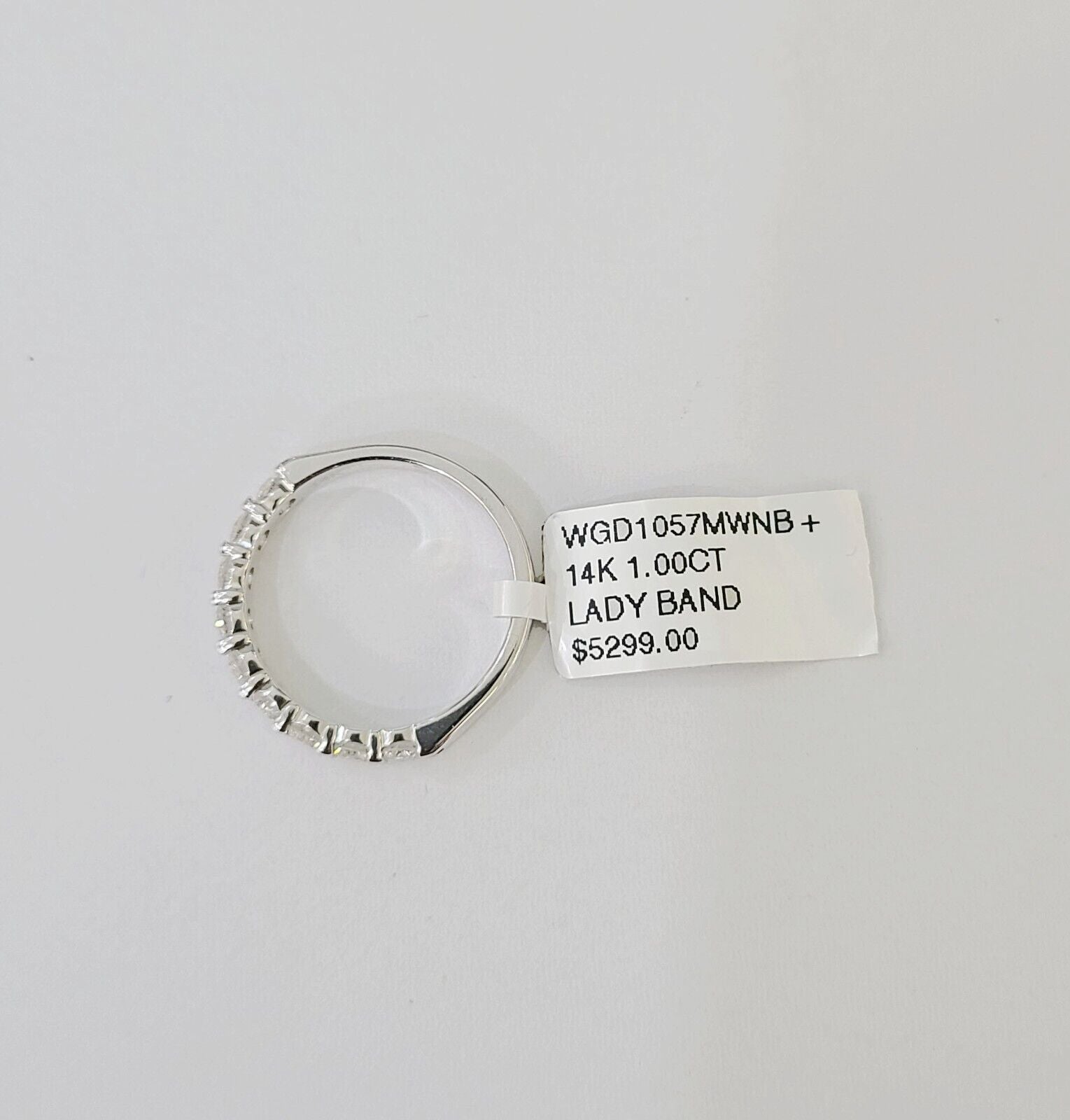 REAL 14k White Gold Diamond Ring Ladies Wedding Engagement Genuine - Reva Jeweler