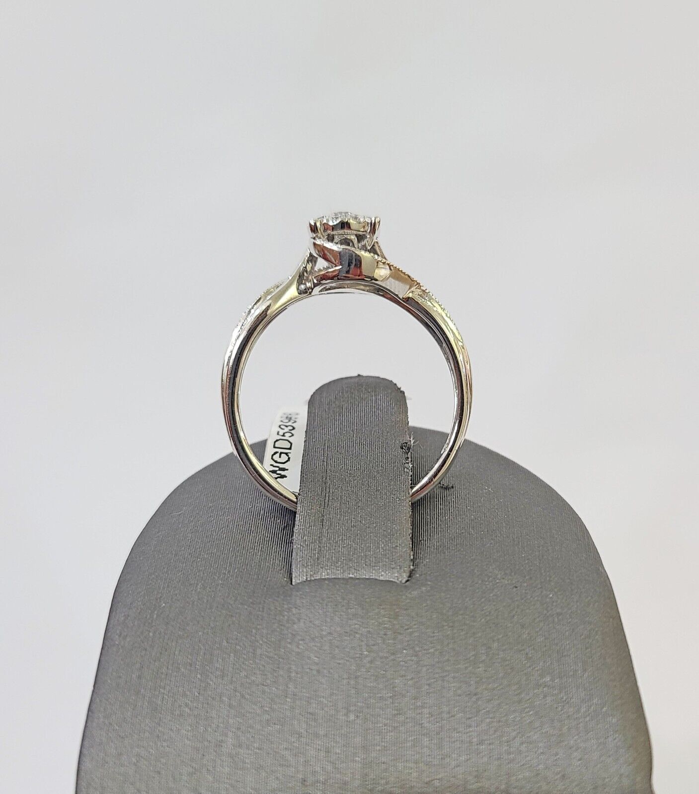 REAL 14k White Gold Diamond Ring Ladies Wedding Engagement Genuine - Reva Jeweler