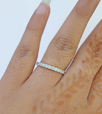 REAL 14k White Gold Diamond Ring Pear Shaped Ladies Wedding Engagement - Reva Jeweler