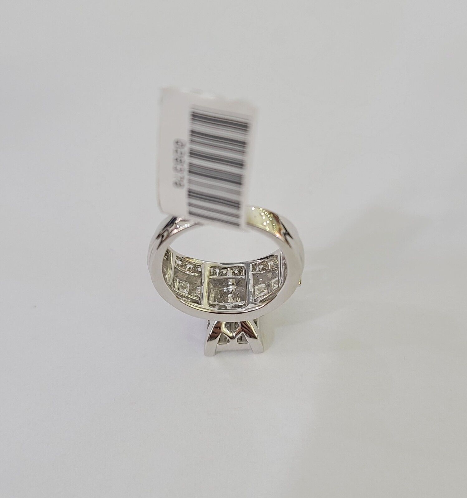 REAL 14k White Gold Diamond Ring Size 10 Wedding Casual Ring Mens Genuine - Reva Jeweler
