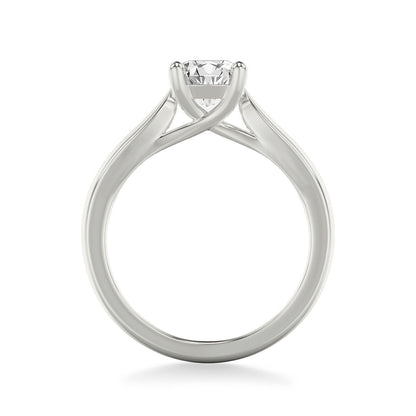 Real 14k White Gold IGI Certified 0.75CT Lab Created Diamond Ring Round VS - Reva Jeweler