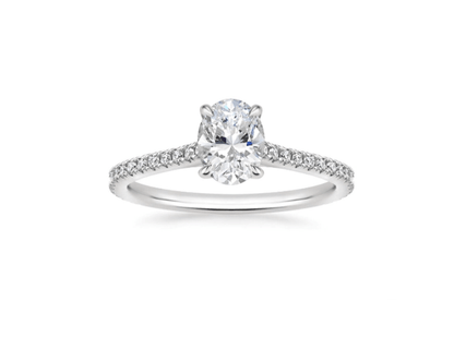 Real 14k White Gold IGI Certified 1.75CT Lab Grown Diamond Ring Round VS Clarity - Reva Jeweler