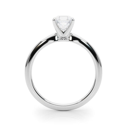 Real 14k White Gold IGI Certified 2CT Lab Created VS Diamond Ring Asscher Cut - Reva Jeweler