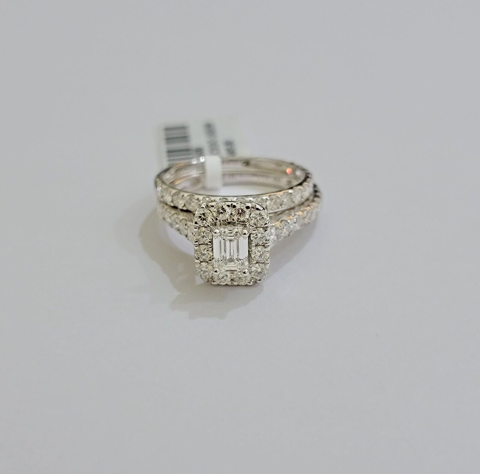 Real 14k White Gold Ring 2CT Diamonds Engagement Wedding Ladies Band SET , Women - Reva Jeweler