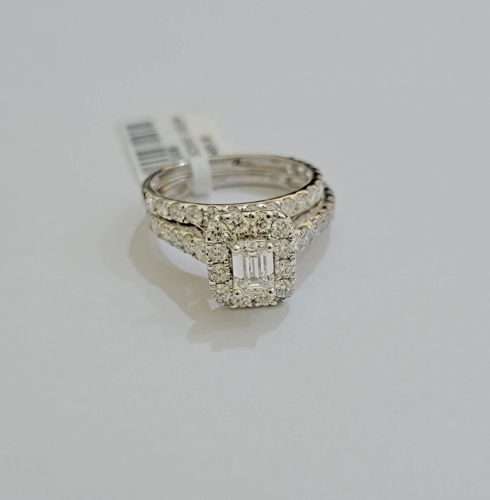 Real 14k White Gold Ring 2CT Diamonds Engagement Wedding Ladies Band SET , Women - Reva Jeweler