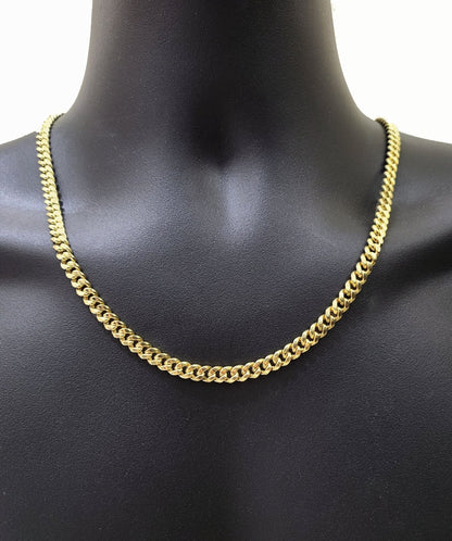 Real 14k Yellow Gold 7mm Miami Cuban Link Chain 24" Necklace Box Lock