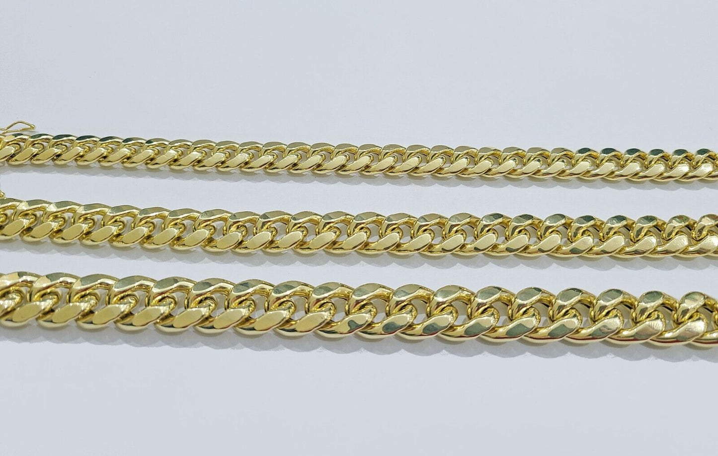Real 14k Yellow Gold 9mm Miami Cuban Link Bracelet 8.5 ''inch 14kt Unisex - Reva Jeweler