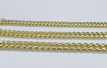 Real 14k Yellow Gold 9mm Miami Cuban Link Bracelet 8.5 ''inch 14kt Unisex - Reva Jeweler