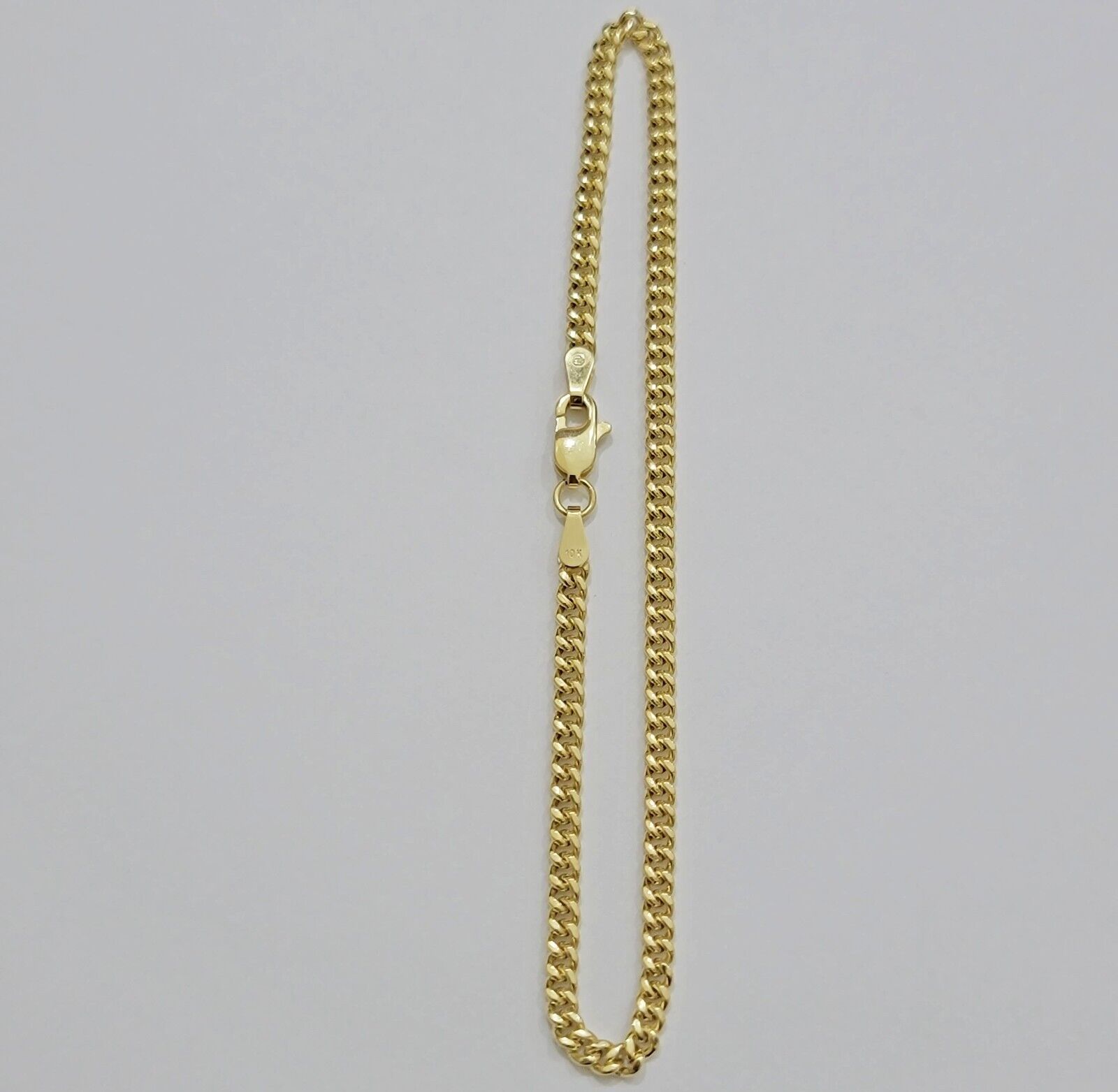 Real 14k Yellow Gold Bracelet Miami Cuban Link 8 Inch 3mm 14kt For Men Women - Reva Jeweler