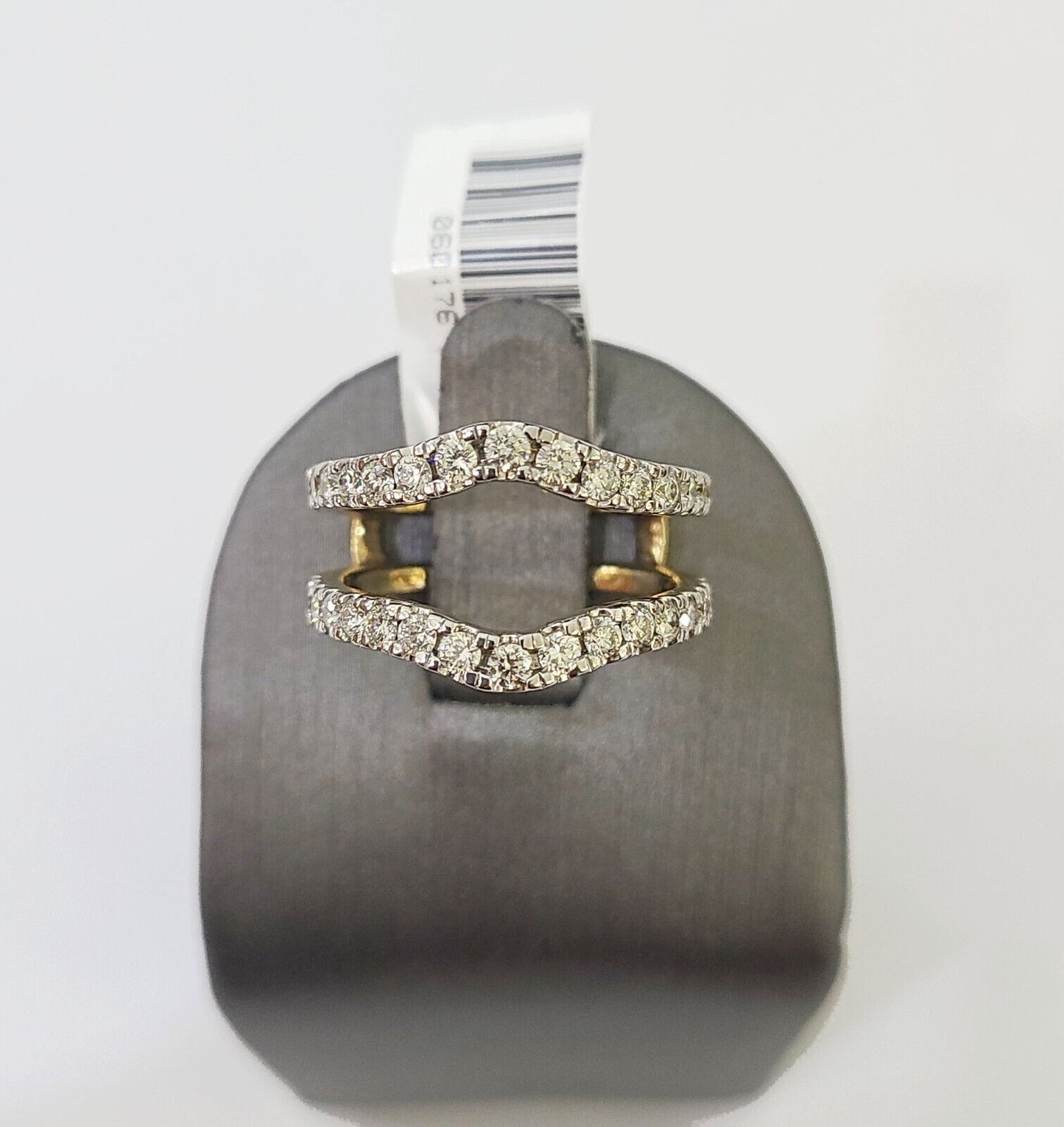 Real 14k Yellow Gold Diamond Ladies Ring Enhancer Guard Wrap Engagement Wedding - Reva Jeweler