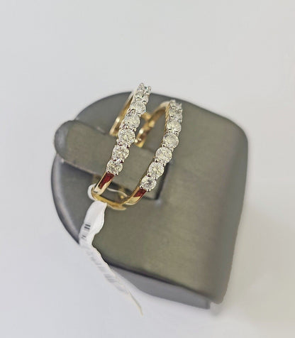 Real 14k Yellow Gold Diamond Ladies Ring Enhancer Guard Wrap Engagement Wedding - Reva Jeweler