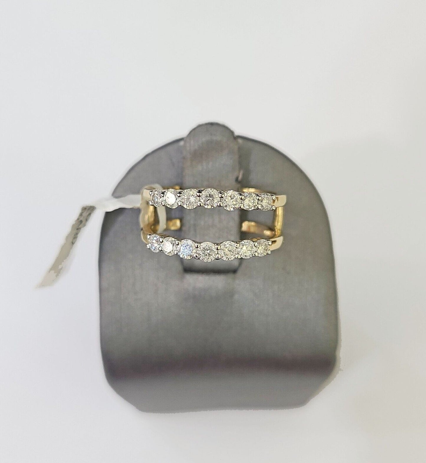 Real 14k Yellow Gold Diamond Ladies Ring Enhancer Guard Wrap Engagement Wedding - Reva Jeweler
