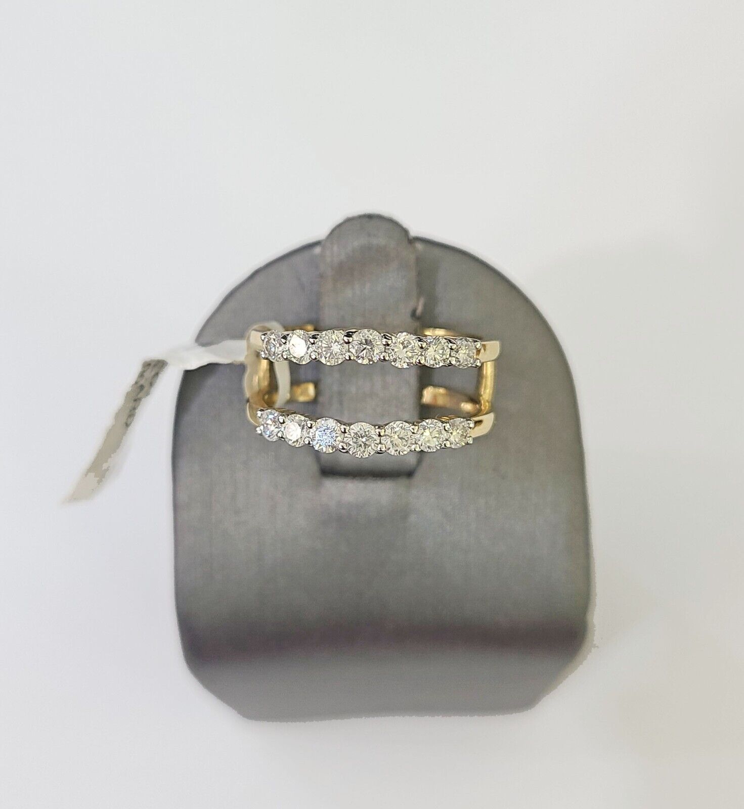 Real 14k Yellow Gold Diamond Ladies Ring Enhancer Guard Wrap Engagement Wedding - Reva Jeweler