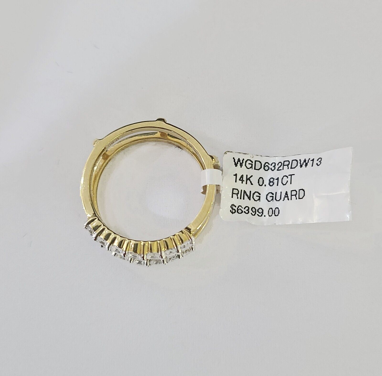 Real 14k Yellow Gold Diamond Ladies Ring Enhancer Guard Wrap Engagement Wedding - Reva Jeweler
