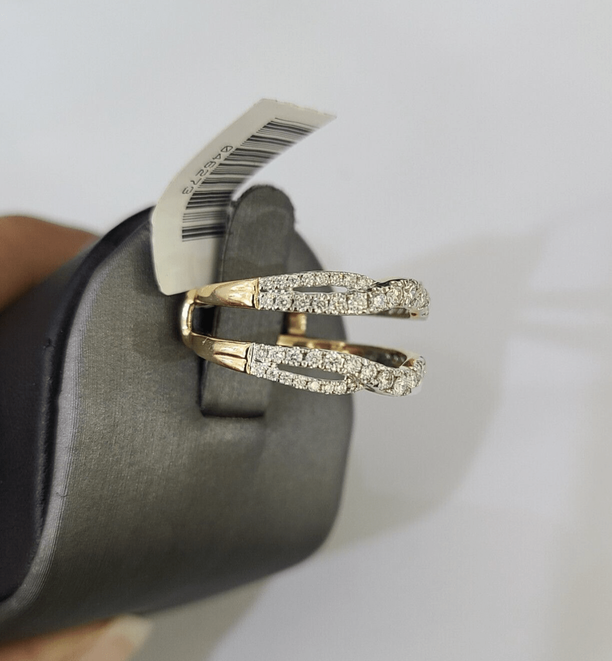 Real 14k Yellow Gold Diamond Ladies Ring Enhancer Guard Wrap Engagement Wedding - Reva Jeweler