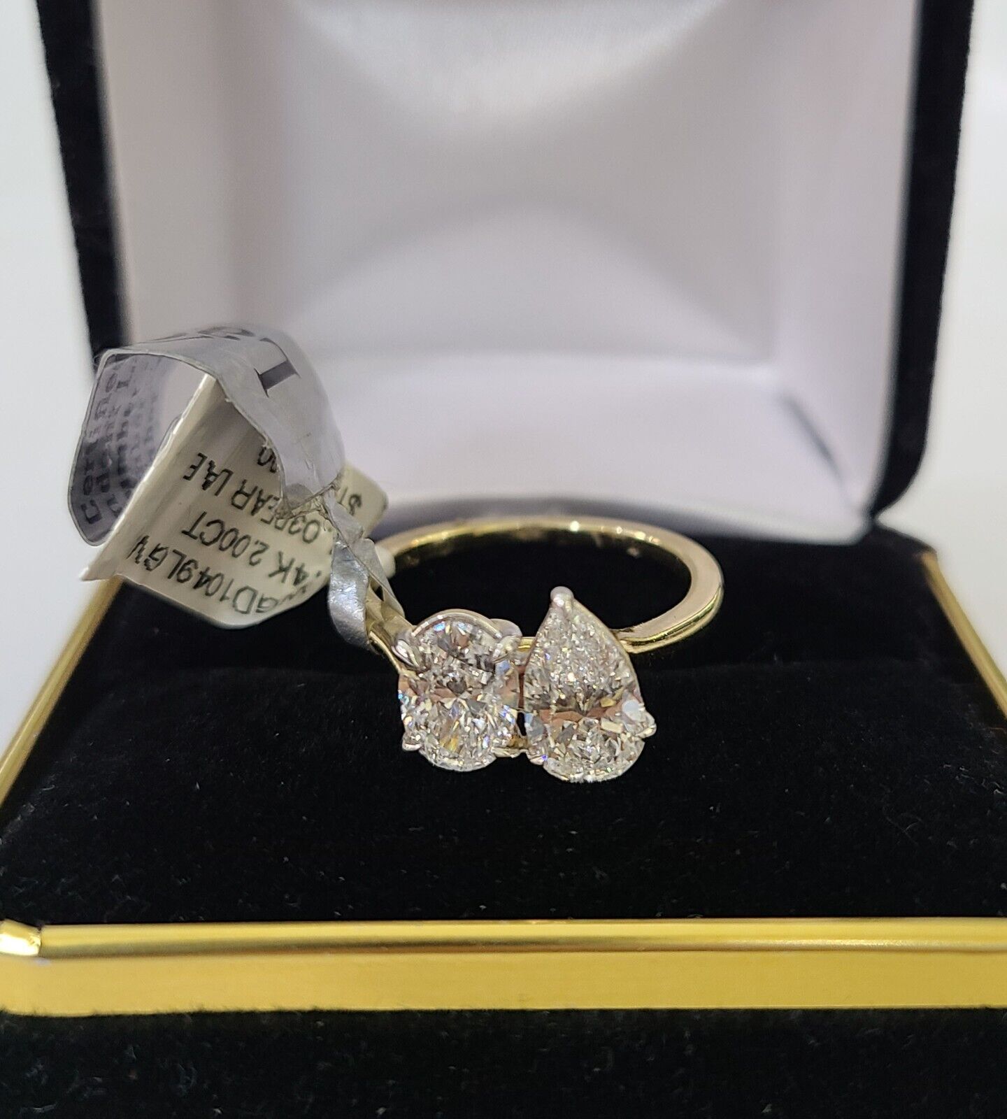 Real 14k Yellow Gold Diamond Ladies Ring Lab Created Women Engagement Wedding - Reva Jeweler