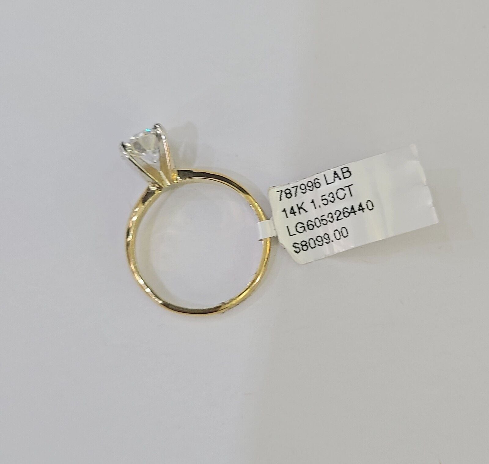 Real 14k Yellow Gold Diamond Ladies Ring Lab Created Women Engagement Wedding - Reva Jeweler