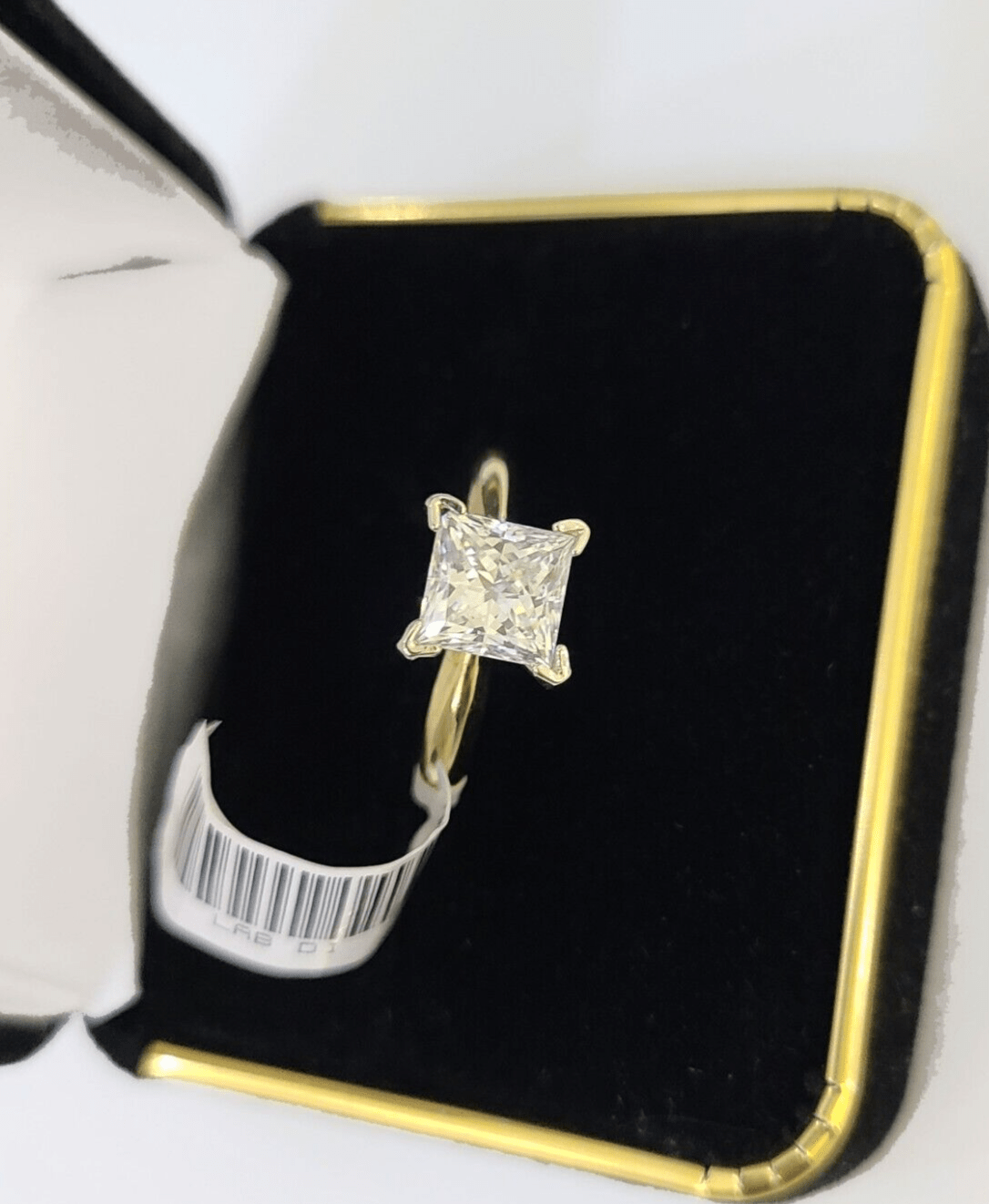 Real 14k Yellow Gold Diamond Ladies Ring Lab Created Women Engagement Wedding - Reva Jeweler