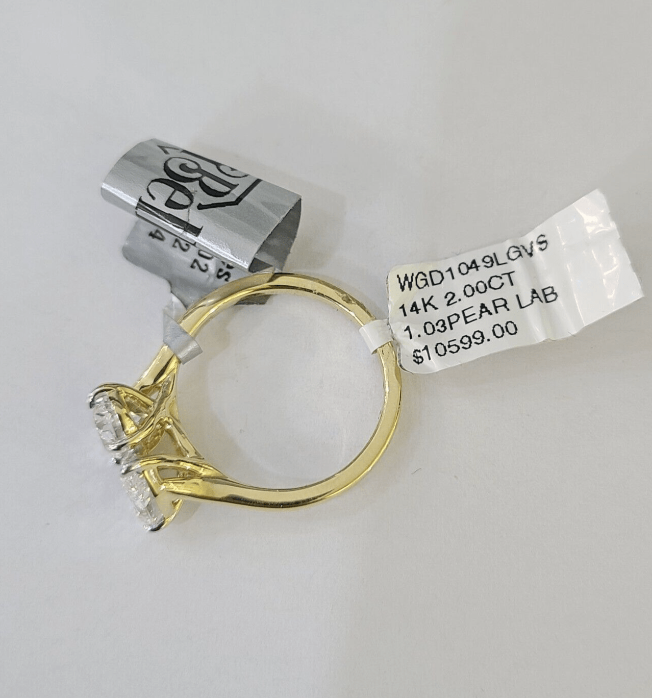Real 14k Yellow Gold Diamond Ladies Ring Lab Created Women Engagement Wedding - Reva Jeweler