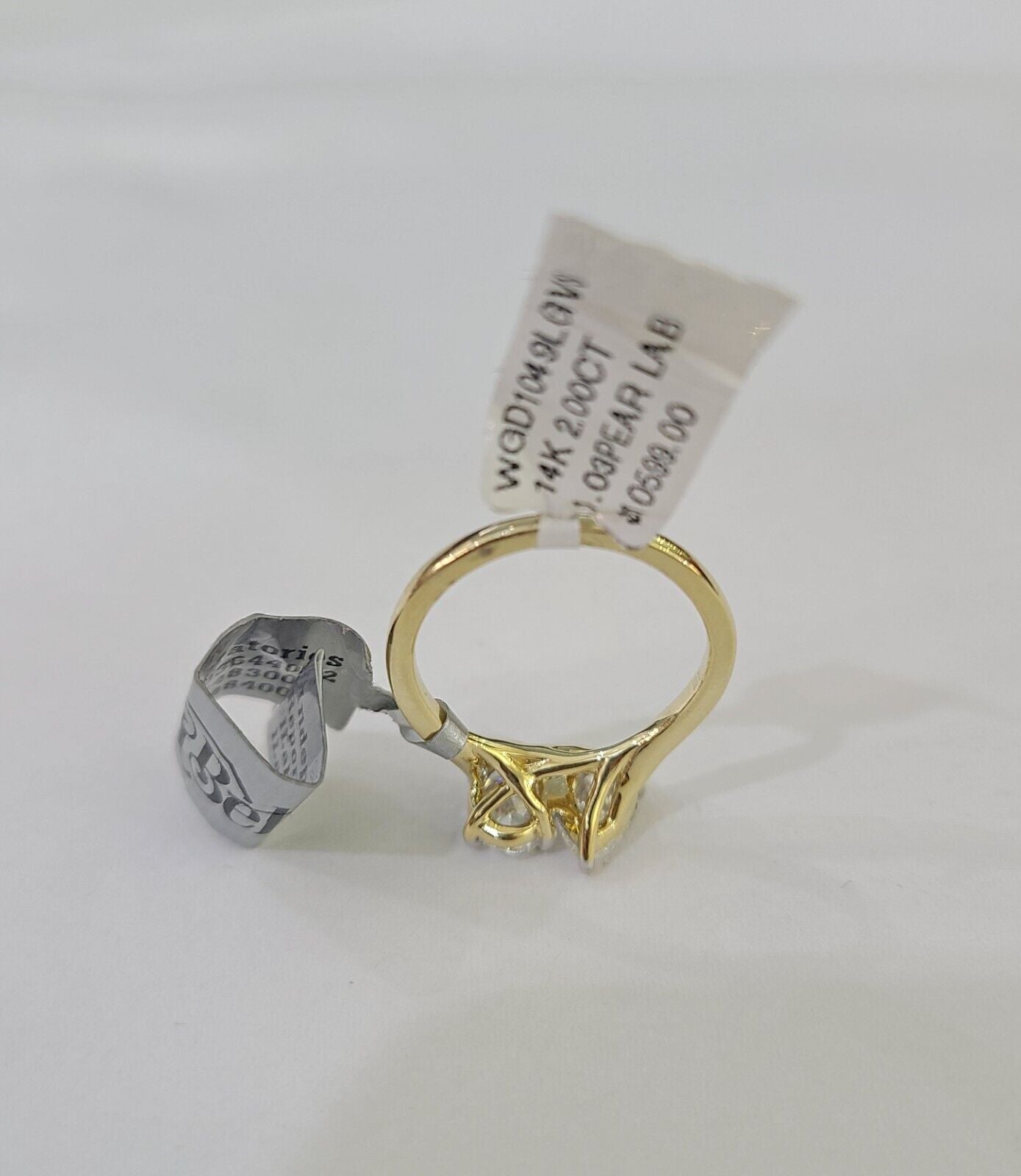 Real 14k Yellow Gold Diamond Ladies Ring Lab Created Women Engagement Wedding - Reva Jeweler