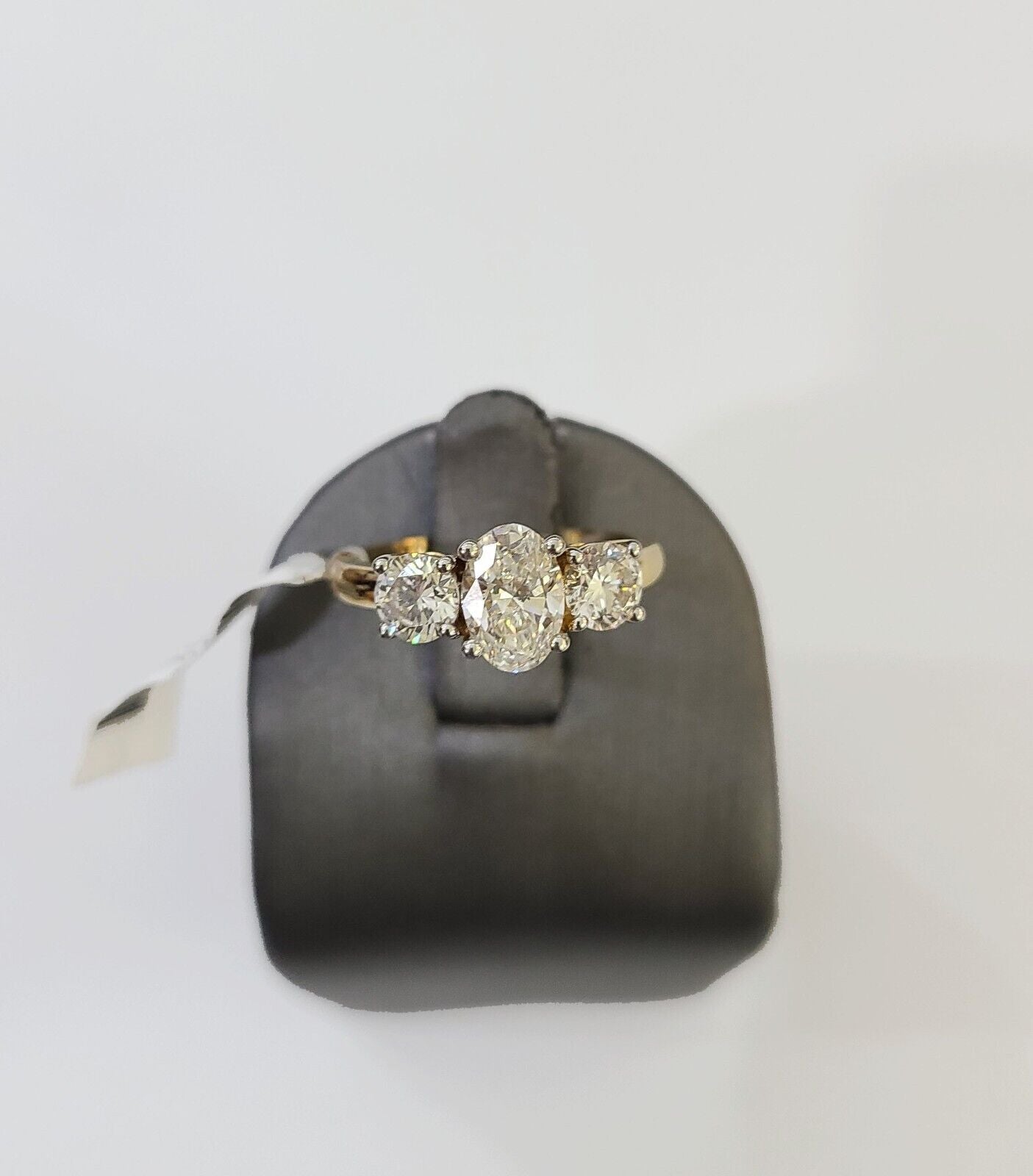 Real 14k Yellow Gold Diamond Ladies Ring Lab Created Women Engagement Wedding - Reva Jeweler