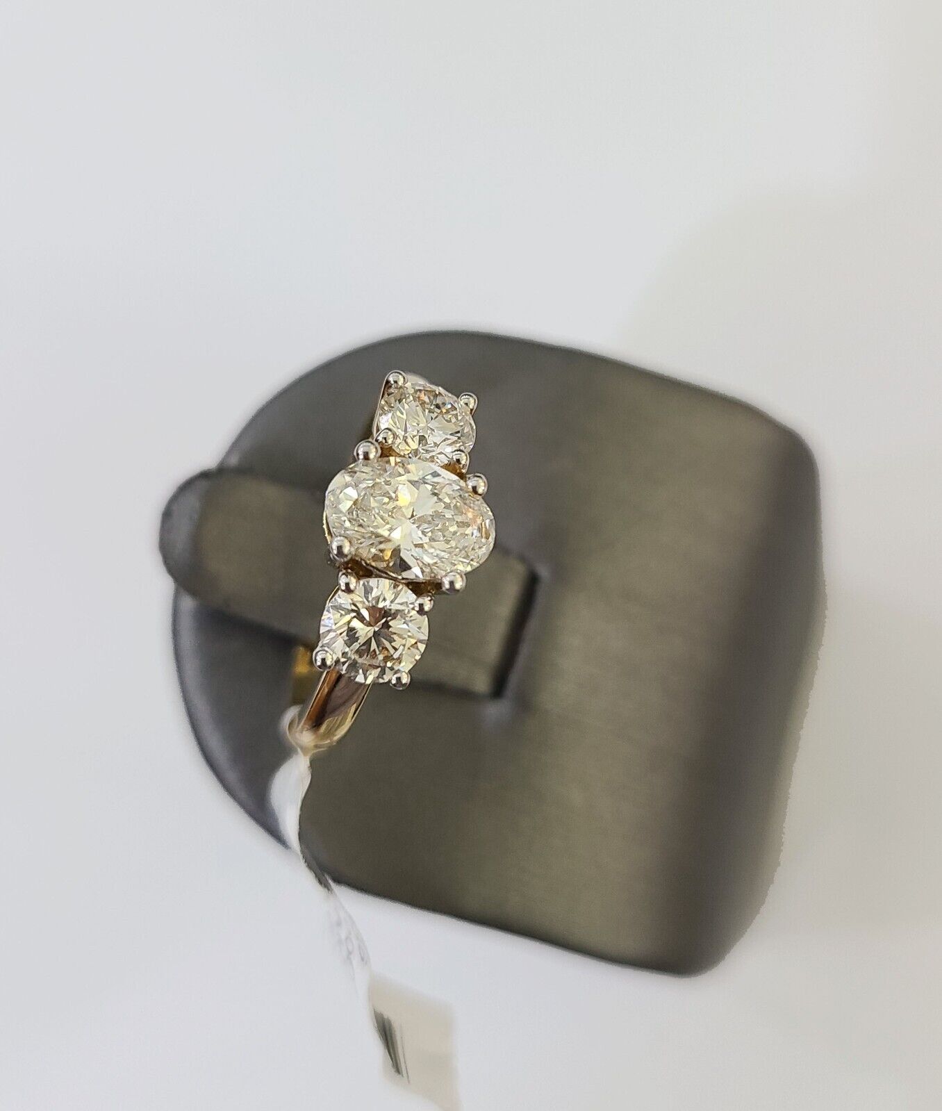 Real 14k Yellow Gold Diamond Ladies Ring Lab Created Women Engagement Wedding - Reva Jeweler