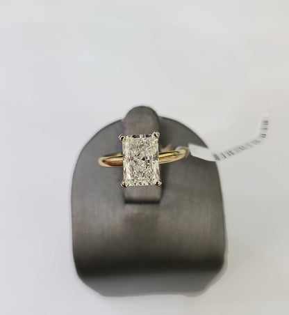 Real 14k Yellow Gold Diamond Ladies Ring Lab Created Women Engagement Wedding - Reva Jeweler