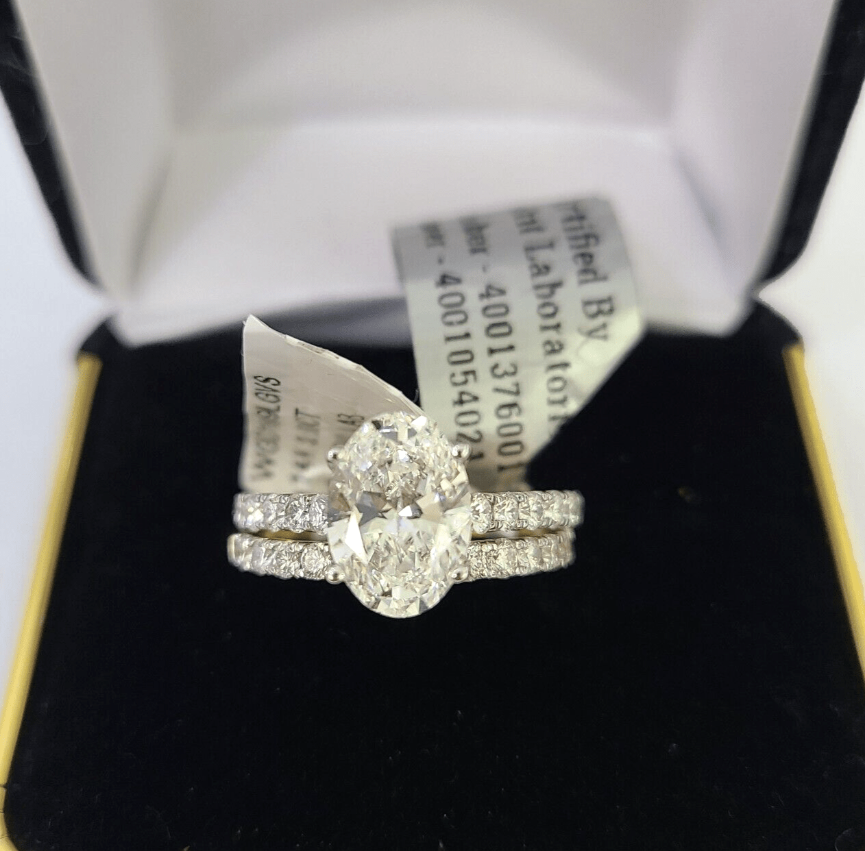 Real 14k Yellow Gold Diamond Ladies Ring SETLab Created Women Engagement Wedding - Reva Jeweler