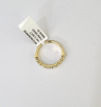 REAL 14k Yellow Gold Diamond Ladies Ring Women Engagement Wedding - Reva Jeweler